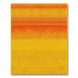 Vibrant Yellow-Orange Gradient Dot Area Rug