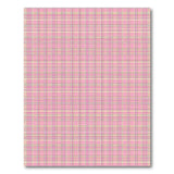 Pink Yellow Gingham Check Area Rug
