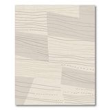 Beige Layered Wavy Lines Area Rug