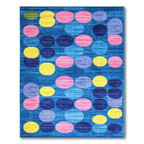 Multi-color and Patterns Vibrant Multi-Color Overlapping Circles Area Rug