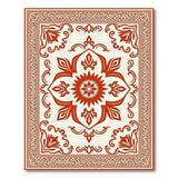 Traditional Persian Red Ornate Red Floral Medallion Area Rug
