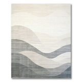 Wavy Beige Grey Abstract Area Rug
