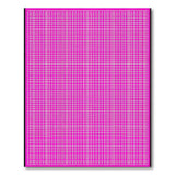 Bold Pink Grid Geometric Area Rug