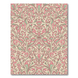 Pink Blush Pink Floral Swirl Area Rug
