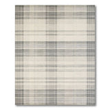 Grey Grey Plaid Checkered Area Rug