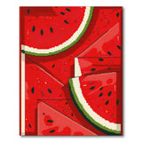 Vibrant Watermelon Slices Fruit Rug