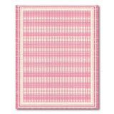 Pink Pink Checkered Gingham Area Rug