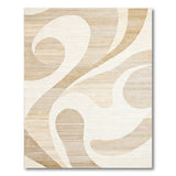 Abstract Area Abstract Beige Swirl Area Rug