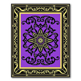 Purple Ornate Star Medallion Persian Rug