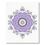 Traditional Persian Purple Mandala Persian Area Rug