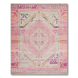 Heritage Tribal Pink Pink Heritage Tribal Geometric Area Rug