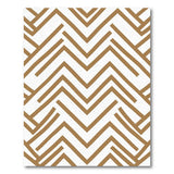 Tan Interlocking Zigzag Geometric Area Rug