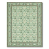 Seafoam Green Persian Floral Area Rug
