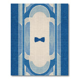 Blue Teal Arch Bow Geometric Rug
