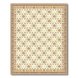 Traditional Persian Ivory Gold Floral Persian Area Rug