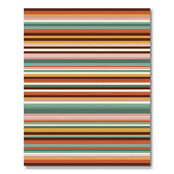 Striped Geometric Modern Vibrant Multi-Color Striped Area Rug
