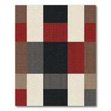Geometric Patchwork Area Rug in Multi-Color Blocks