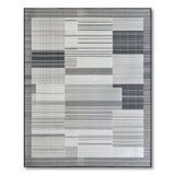 Modern Geometric Black White No. 16 Area Rug