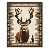 Majestic Buck Deer Southwestern Area Rug