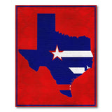 Texas Lone Star Patriotic Distressed Rug
