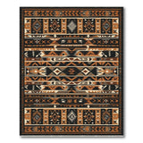 Geometric Southwestern Geometric Brown Tan Area Rug
