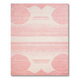 Blush Pink Abstract Geometric Area Rug