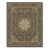 Brown Tan Persian Floral Area Rug