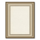 Tan Brown Multi-Border Frame Area Rug