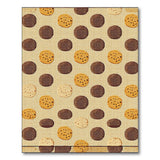 Vintage Chocolate Chip Cookie Pattern Area Rug