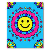 Cheerful Smiley Face Kids Area Rug