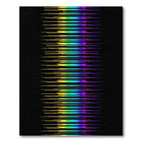 Vibrant Rainbow Wave Geometric Area Rug