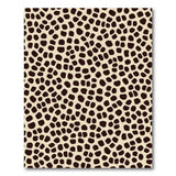 Beige and Neutral Beige Leopard Spot Area Rug