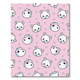 Cute Kawaii Unicorn Cat Pink Area Rug