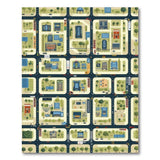 Playful Cartoon Cityscape Area Rug