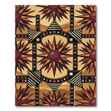 Southwestern Sunburst Pyramid Area Rug