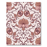 Floral Vintage Pink Floral Swirl Vintage Area Rug