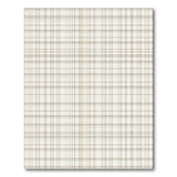 Cream Tan Plaid Area Rug