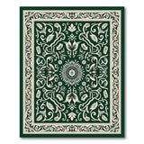 Traditional Persian Emerald Green Traditional Persian Area Rug