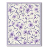 Purple Floral Vine Vintage Area Rug
