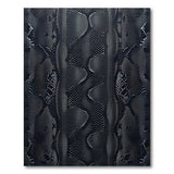 Black Snakeskin Scale Area Rug