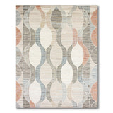 Abstract Interlocking Oval Geometric Area Rug