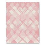 Blush Pink Diamond Geometric Area Rug