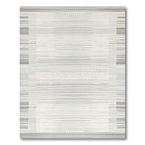 Grey Woven Stripe Abstract Area Rug