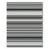 Bold Black White Striped No. 7 Area Rug