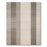 Beige Grey Vertical Striped Woven Area Rug