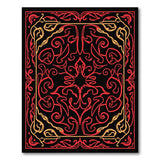 Red Gold Ornate Persian Area Rug