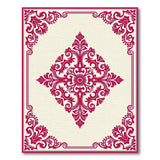 Medallion Elegant Red Persian Medallion Area Rug