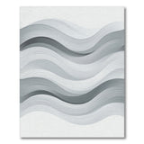 Grey Wave Flow Area Rug