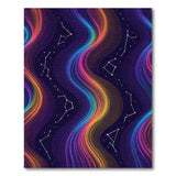 Rainbow Constellation Wave Area Rug