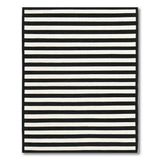 Bold Black White Striped No. 25 Area Rug